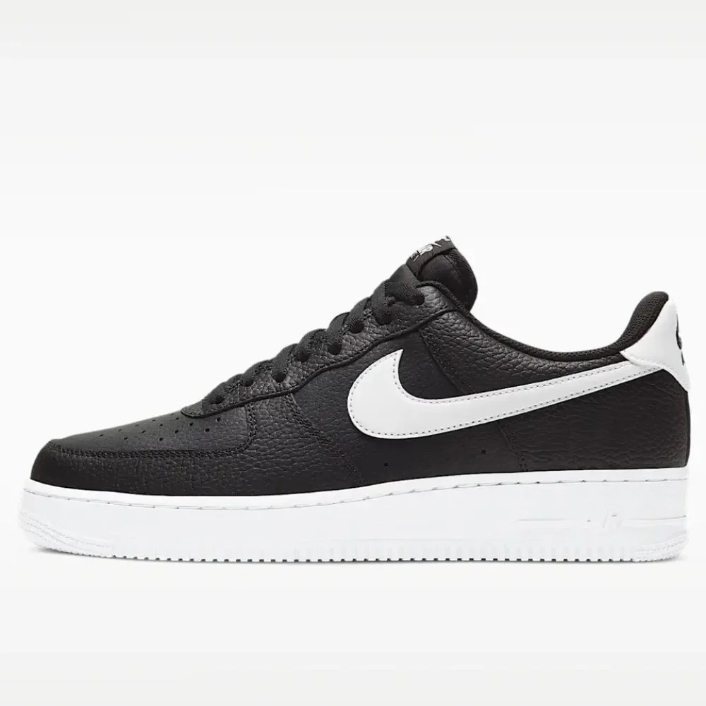 Nike Air Force 1 Low '07 Black White Pebbled Leather CT2302-002 Men’s Sizes